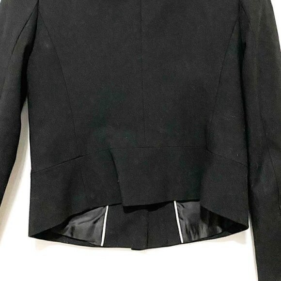 Banana Republic zipper front jacket size 2, Black - Picture 7 of 8